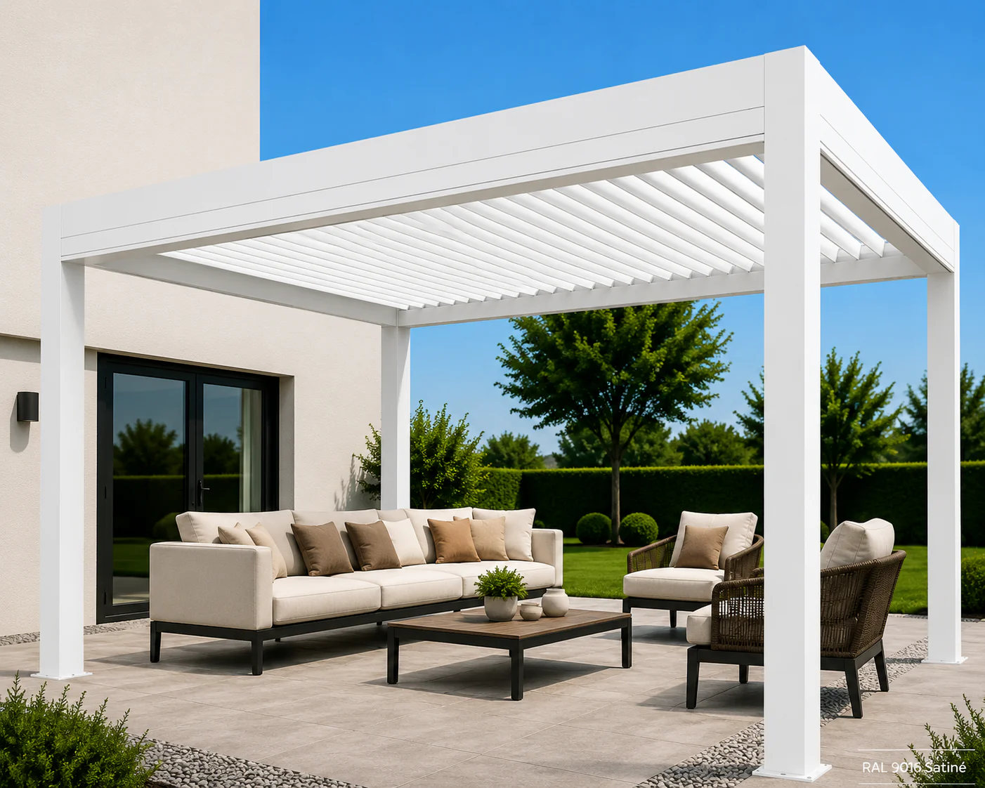 Pergola SOLE/ART RAL 9016 Satiné