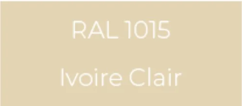 Échantillon RAL 1015 Ivoire Clair