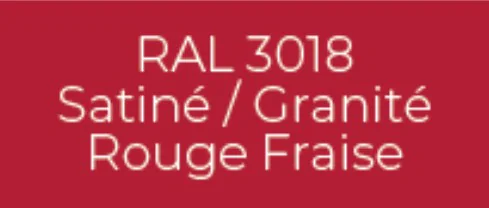 Échantillon RAL 3018 Rouge Fraise