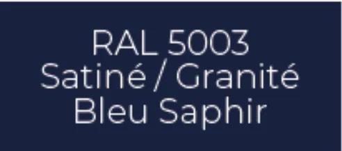 Échantillon RAL 5003 Bleu Saphir