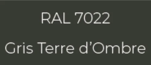 Échantillon RAL 7022 Gris Terre Ombre