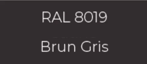Échantillon RAL 8019 Brun Gris