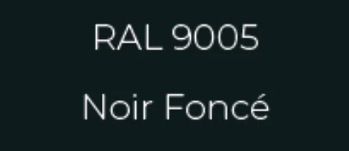 Échantillon RAL 9005 Noir Foncé
