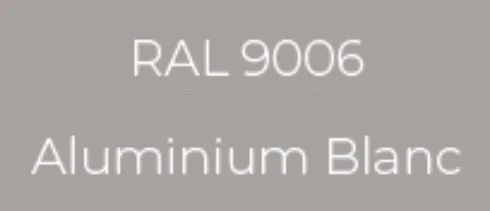 Échantillon RAL 9006 Aluminium Blanc