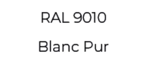 Échantillon RAL 9010 Blanc Pur
